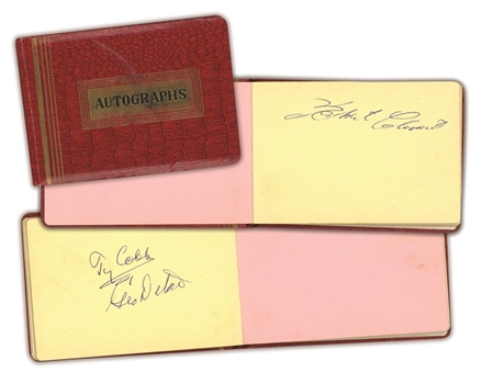 Late 1950s Pittsburgh Pirates Multi Signed Autograph Book With 21 Signatures Including Ty Cobb & Roberto Clemente (PSA/DNA)